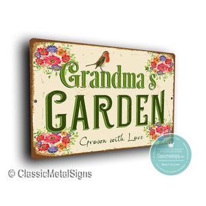 GIFT FOR GRANDMA, Grandmas Garden Sign, Mothers Day, Outdoor Signs, Grandmas Garden , Grandma Gift, Gift for Grandma, Grandma&#39;s Garden
