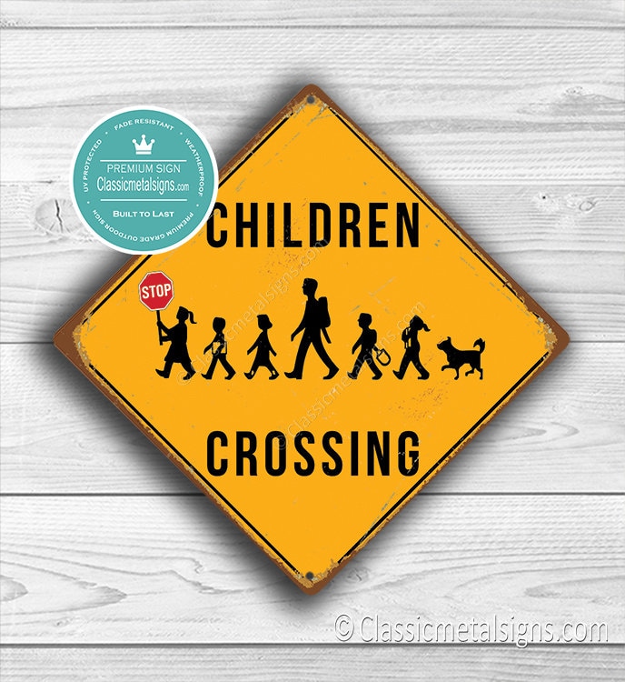 OPUS オルゴール Mr.Children Sign Children Crossing Sign: Yellow Aluminum Composite Metal - Etsy