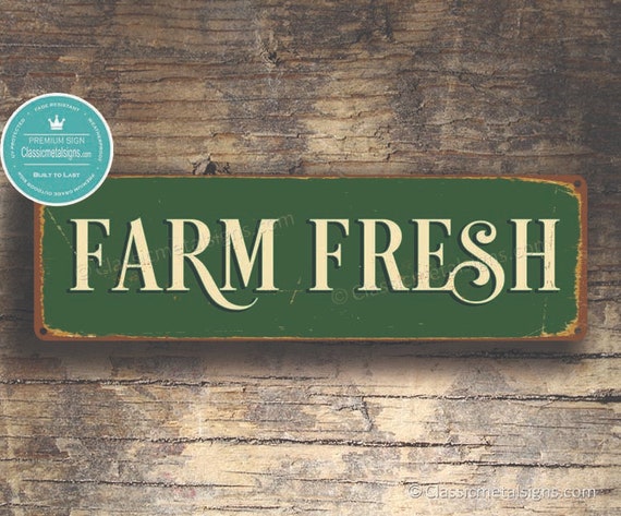 Farm Fresh Sign Farm Fresh Signs Vintage Style Farm Fresh Etsy