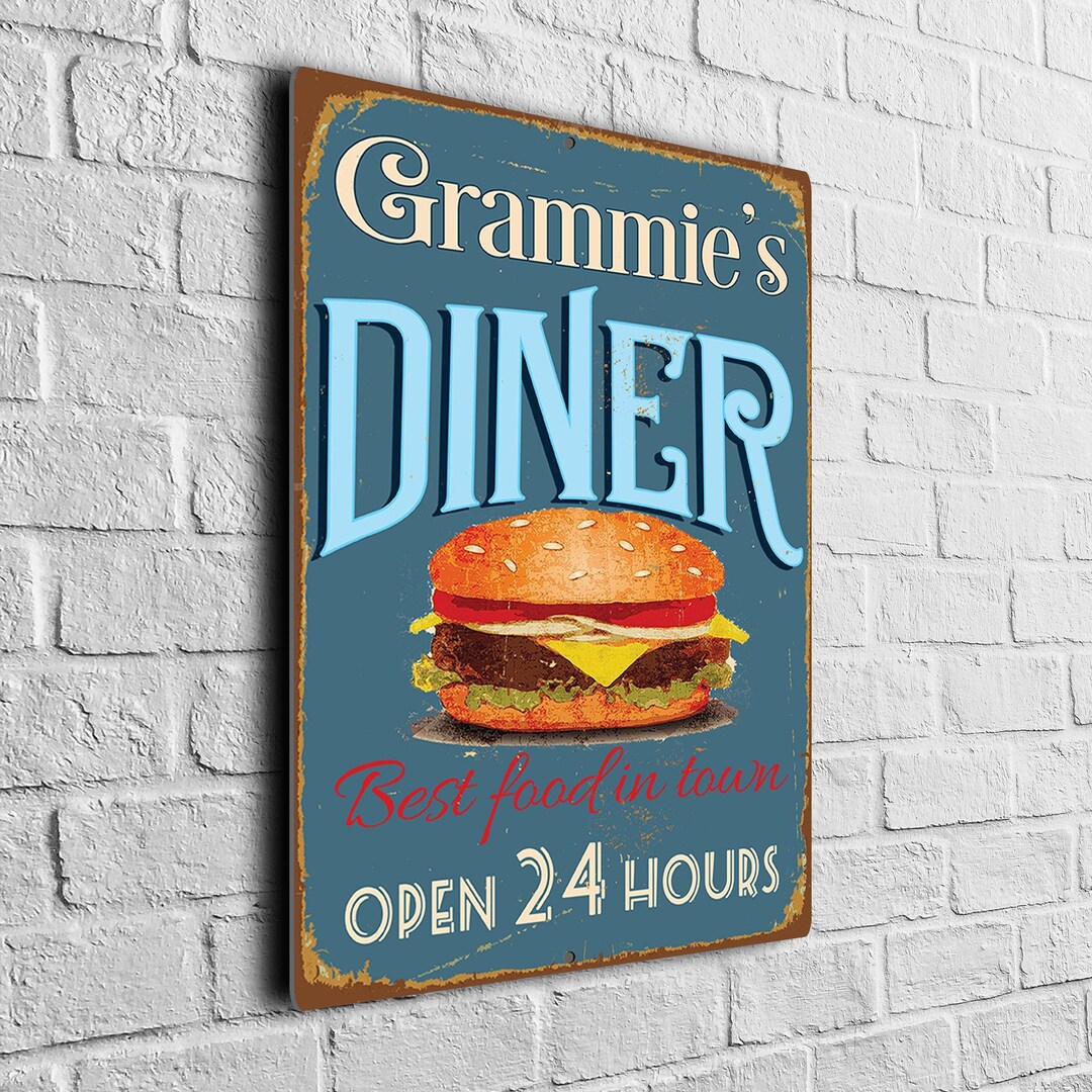 Grammie's Diner Sign, Vintage Rustic Style (multiple Sizes Available ...