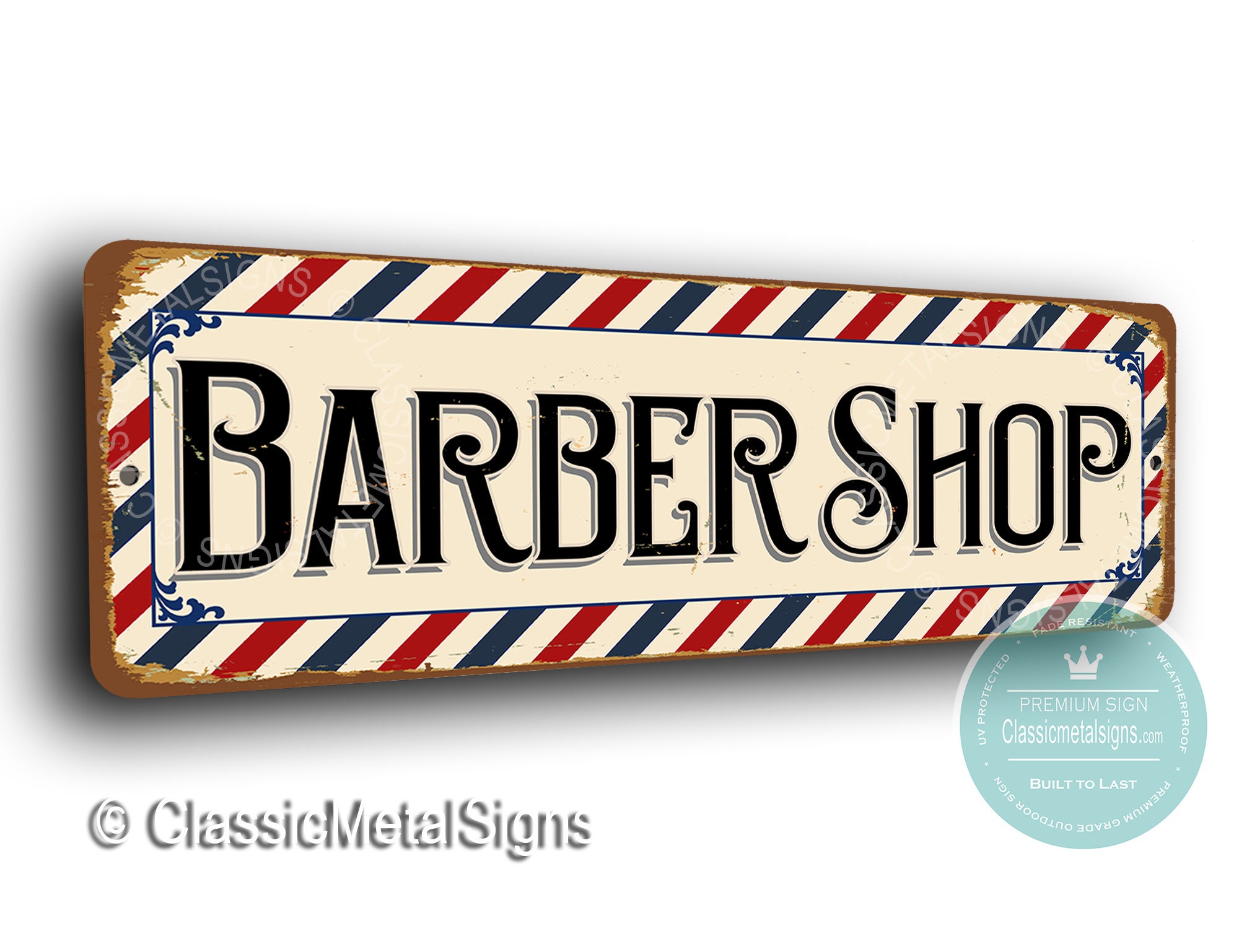 The barber shop sign