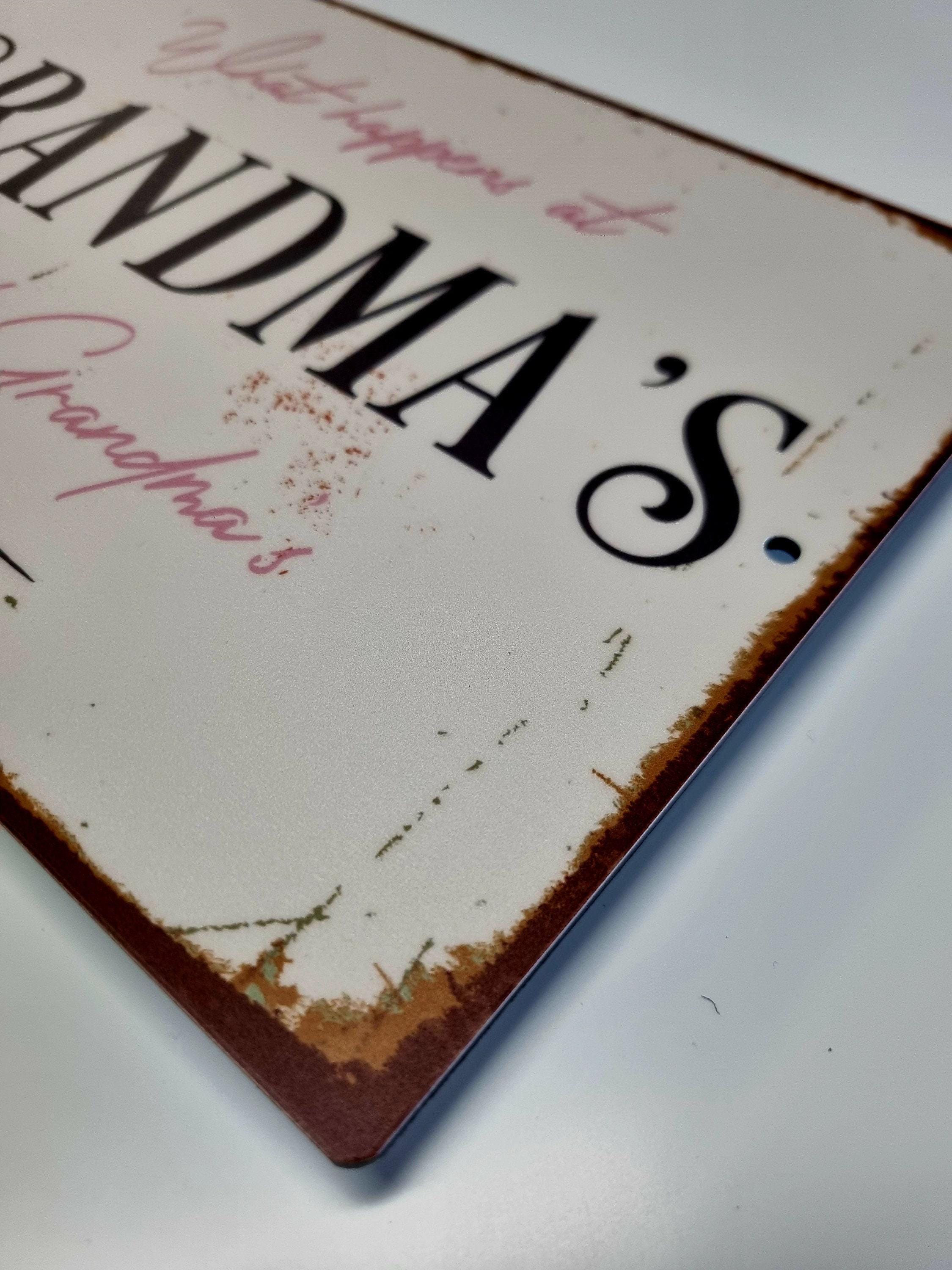 Grammie's House Sign: Vintage Style Rustic Welcome Decor - Etsy
