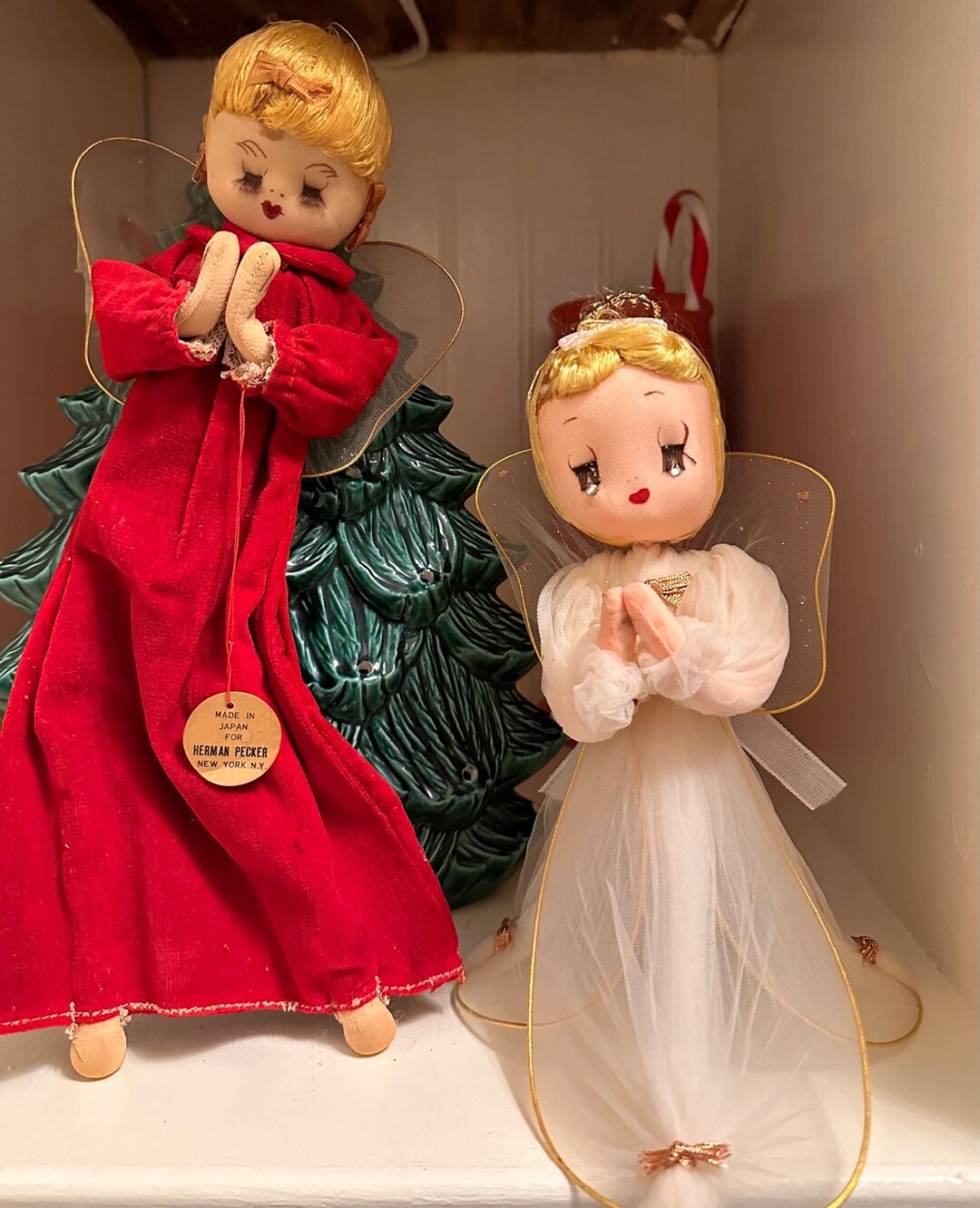 Two Vintage Collectible Japan Angels. Etsy