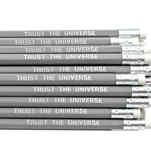 Trust The Universe Pencil - Law Of Attraction - Manifest - Affirmations - Spiritual Gift - Ask Believe Receive Gratitude - 2024 - Mindset