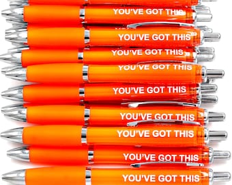 You've Got This Pen - Good Luck Exams - End Of Year Student Gift - School Leaver 2024 - Exam Gift - Mental Health Gift - Motivational Pens