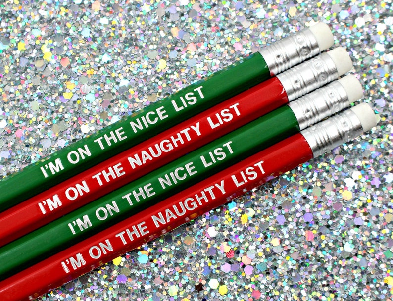 Naughty Or Nice List Pencil Christmas Eve Box Advent Calendar Fillers Stocking Filler Stuffers Nice Letter Elf Secret Santa Gift image 9