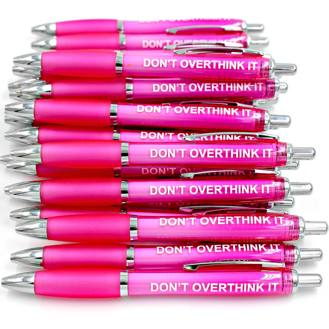 Overthinking Pens Don't Overthink It Pen Good Luck Exams End of Year Student Gift School ...