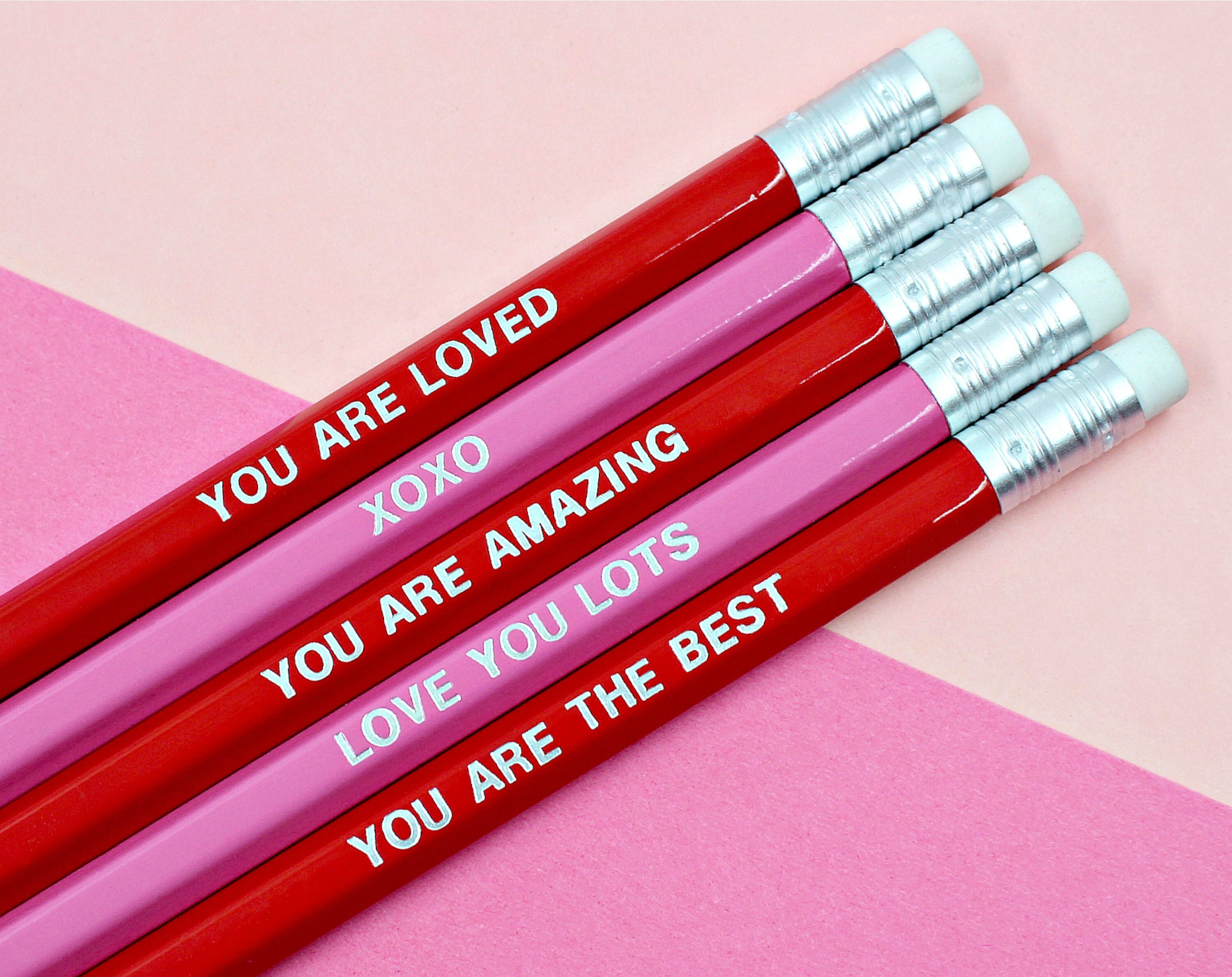 Galentine's Pencil Set - Galentines Gift Best Friend Bff You Are Amazing Loved Bestie Galentine's Da