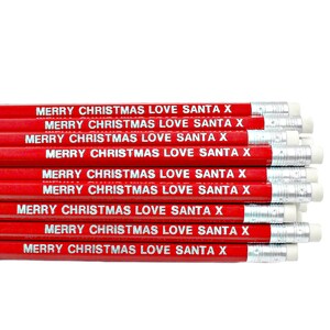 Naughty Or Nice List Pencil Christmas Eve Box Advent Calendar Fillers Stocking Filler Stuffers Nice Letter Elf Secret Santa Gift Red Merry Christmas