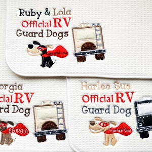 Personalized Pet Food Mat Customized Pet Placemat Pet Feeding mat Personalized Dog Mat Camping Dog Mat Camper Cat Mat RV Mat image 2