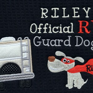 Personalized Pet Food Mat Customized Pet Placemat Pet Feeding mat Personalized Dog Mat Camping Dog Mat Camper Cat Mat RV Mat image 4