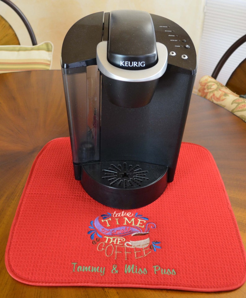 Coffee Mat Coffee Decor Coffee Station Keurig Mat Etsy