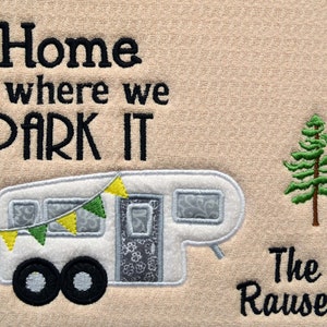 PERSONALIZED Camping Dish Drying Mat/Coffee Mat/Camper Drying Mat/Coffee Bar Mat/5Tth Wheel Decor/Coffee Station Decor/Coffee Drying Maat image 8