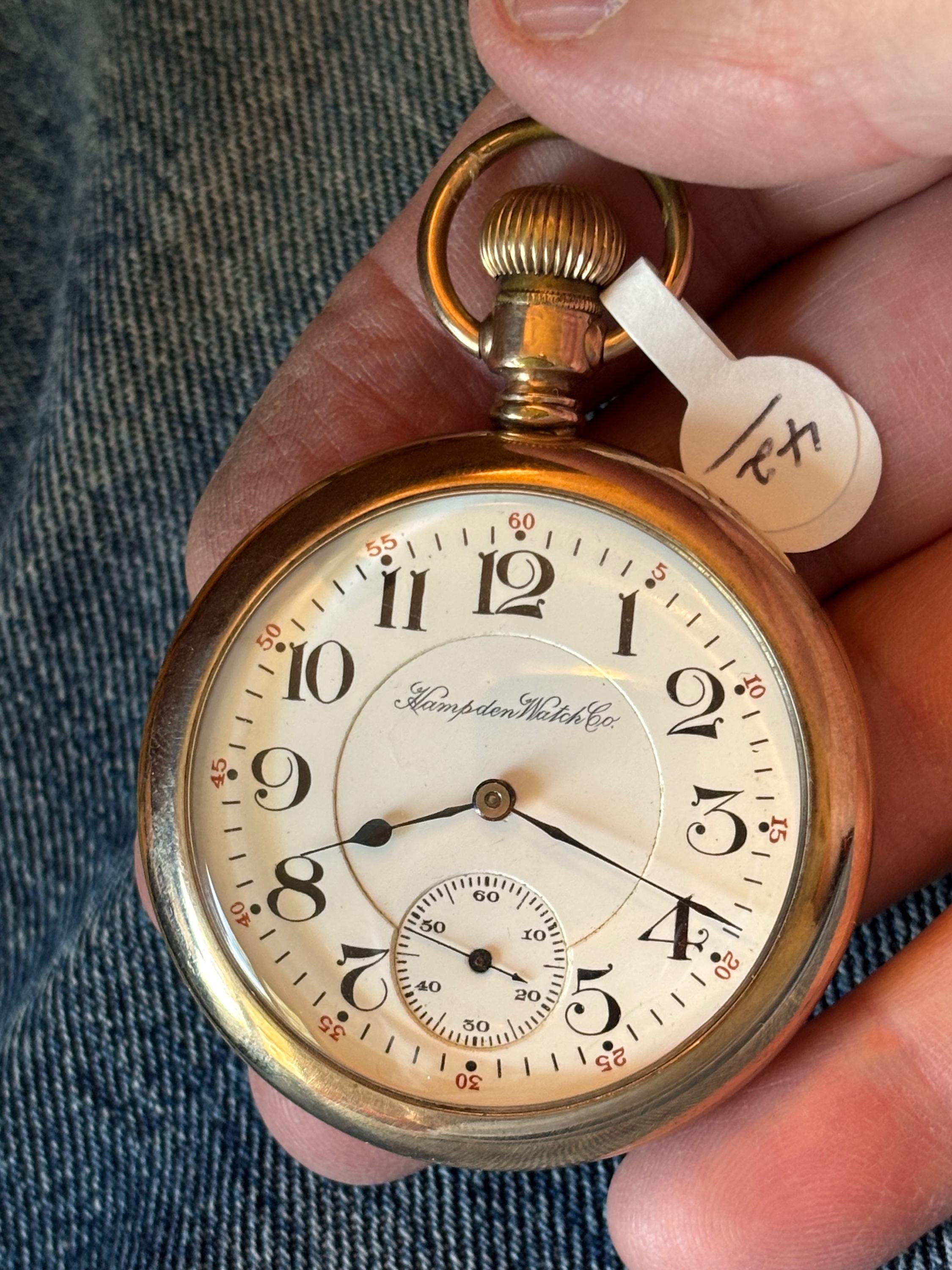 腕時計 Hampden Watch Co. Hampden Pocket Watch - Etsy