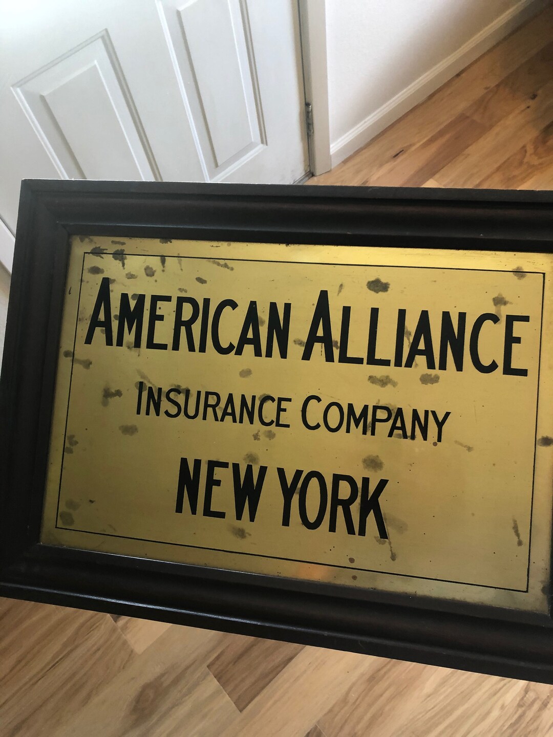 Antique Sign American Alliance Insurance Company New York. Etsy