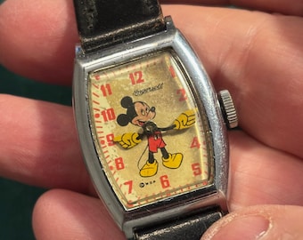 Vintage BRADLEY Disney 50th Anniversary Mechanical 1970s Wrist