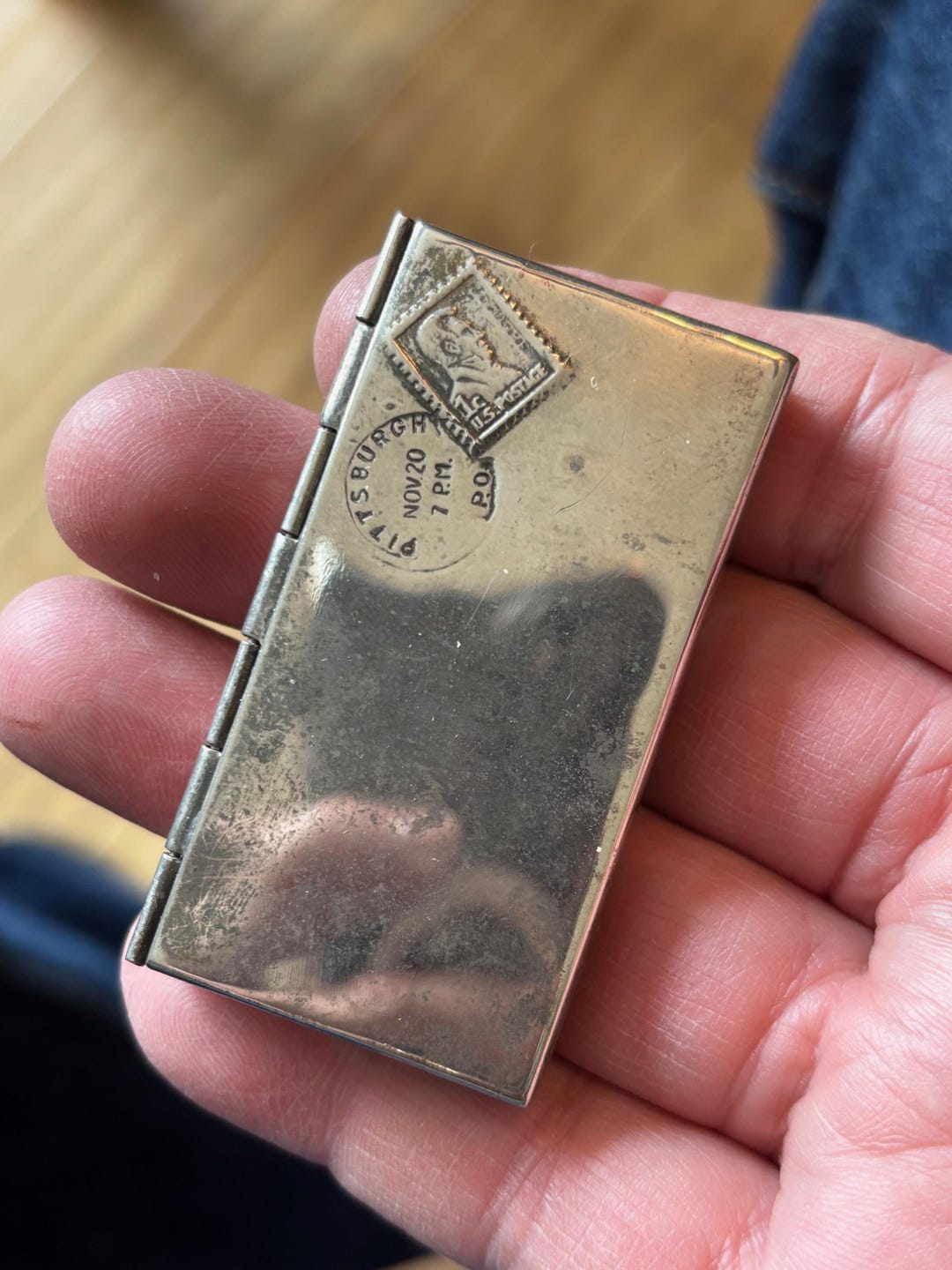 Vintage Sterling Stamp Box ~ Really Neat - Etsy