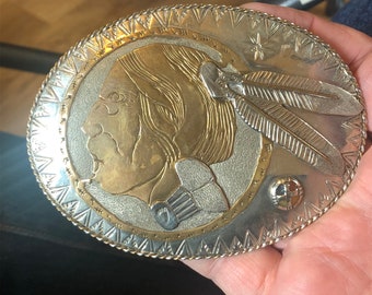 Vintage Belt Buckle ~  Well Made ~ Native American?