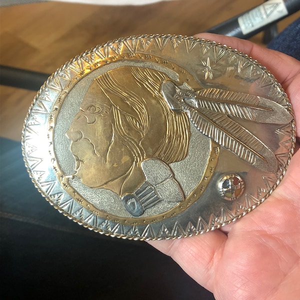 Vintage Belt Buckle ~  Well Made ~ Native American?