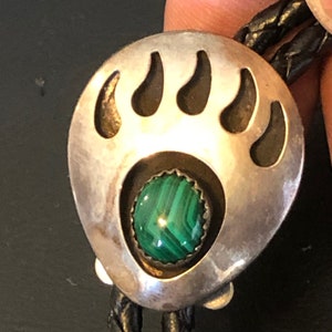 Vintage ~ Bolo Tie ~ Sterling Silver ~ Turquoise