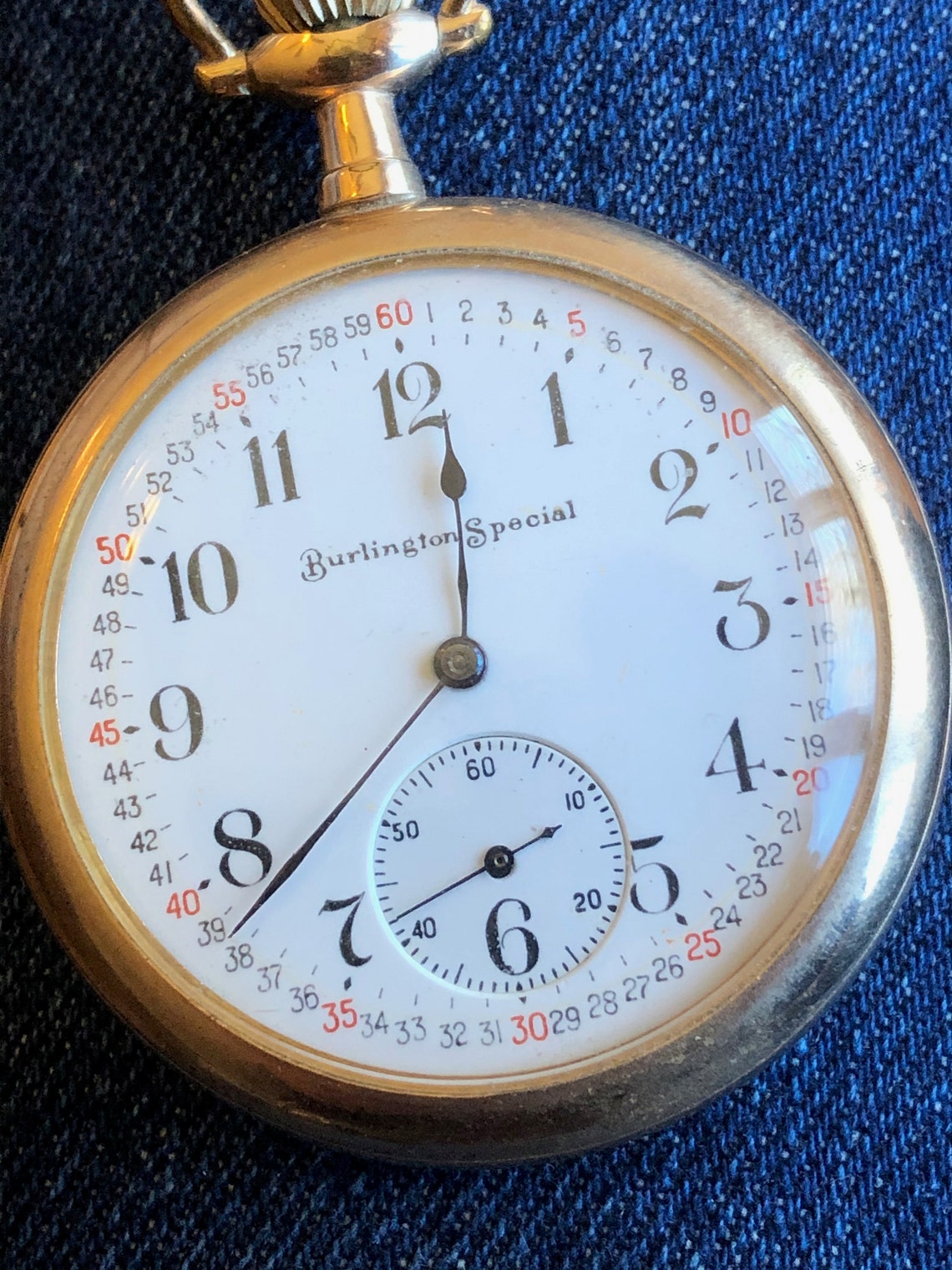Burlington Special Pocket Watch Video Shows It Running 19 Etsy