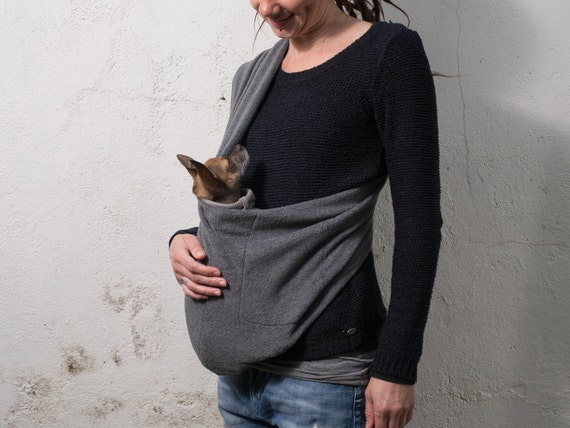 grey dog carrier