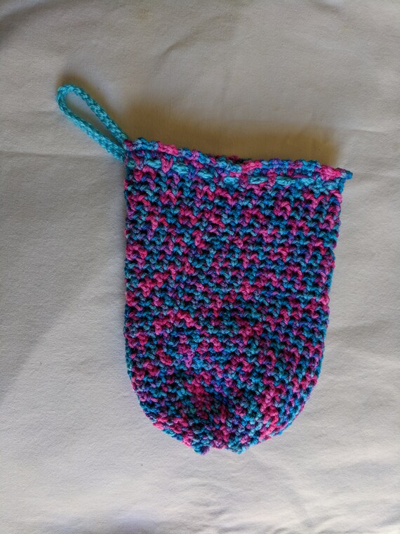 crochet plastic bag holder