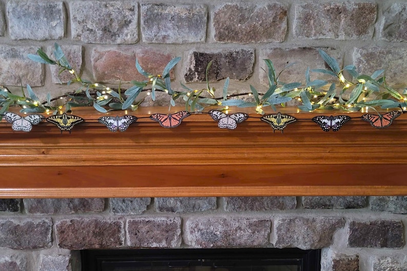 Butterfly String Banner-Paper Garland-Butterfly Decoration image 2