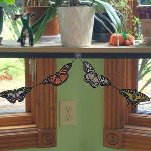 Butterfly String Banner-Paper Garland-Butterfly Decoration image 4