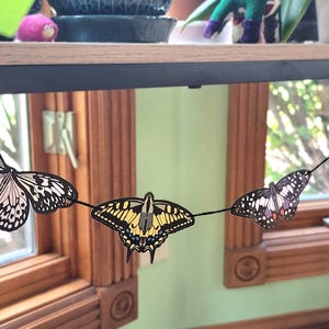 Butterfly String Banner-Paper Garland-Butterfly Decoration image 3