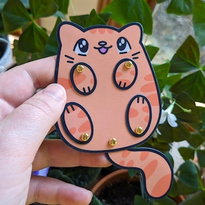 Posable Cat Magnets - Tabby - Calico