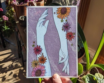 Obsession - Flower Girl Series - 5x7 Art Print