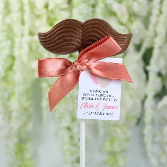 Sucettes de luxe personnalisées moustaches au chocolat  - Etsy Canada