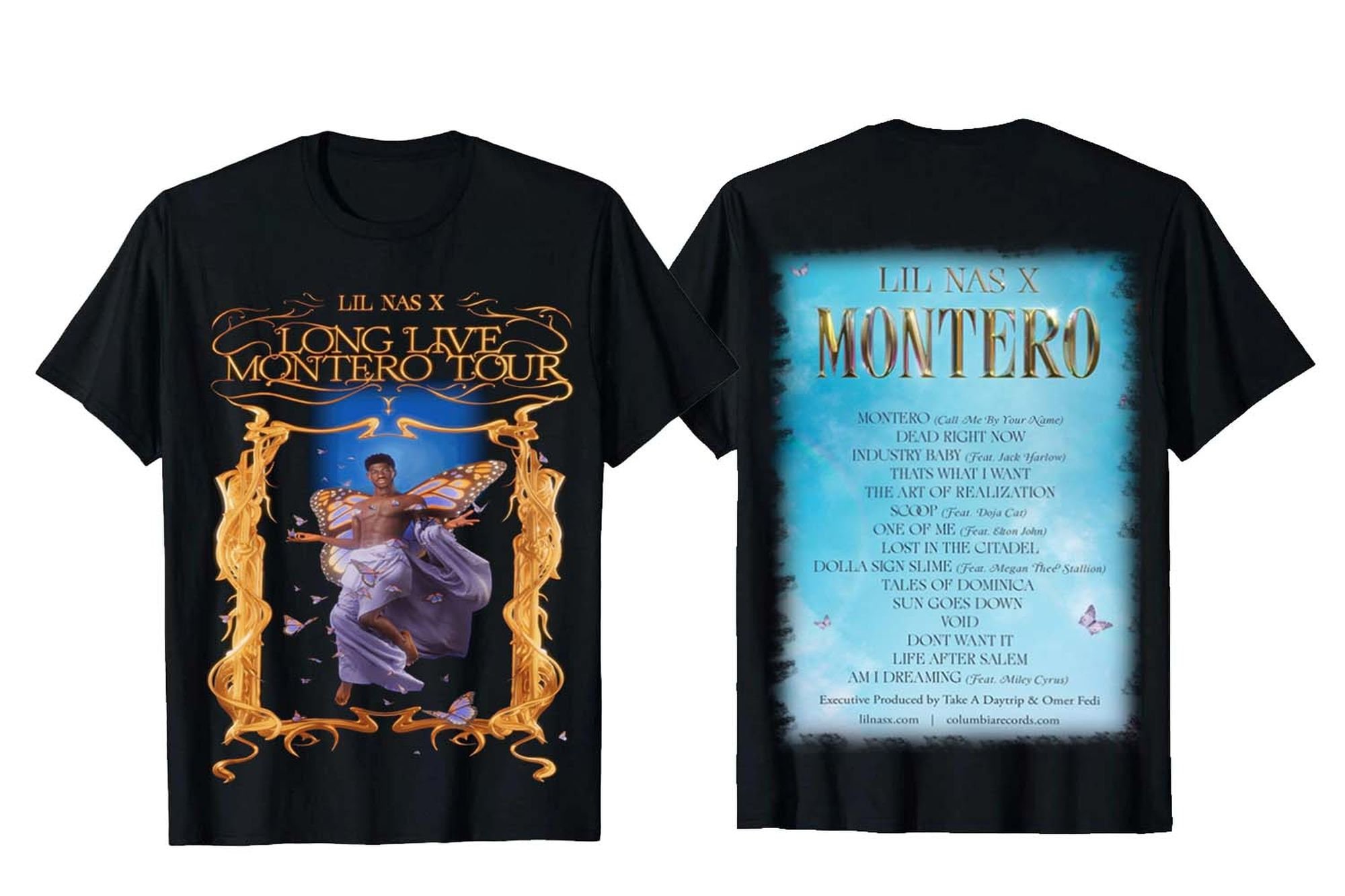 Discover Lil Nas X Long Live Montero Tour 2022 Zweiseitiges T-Shirt