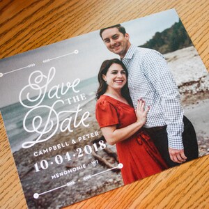 Salve a data cartão postal personalizado com fotos, salve a data, casamento, festa, noivado