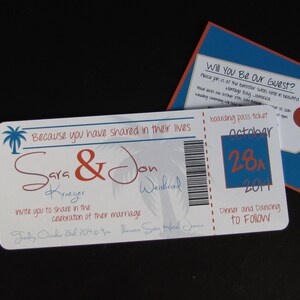 Ziel Bordkarte Flugzeugticket Hochzeitseinladung, Bordkarte, Party einladung, Zugticket, Eventticket