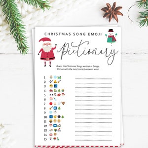 Christmas Song Emoji Quiz | Christmas Games | Family Christmas Games | Office Christmas Games | Holiday Party Games | School Christmas Games