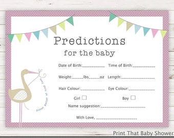 Baby Shower Games Baby Items Abc Game Blue Stork Baby Etsy