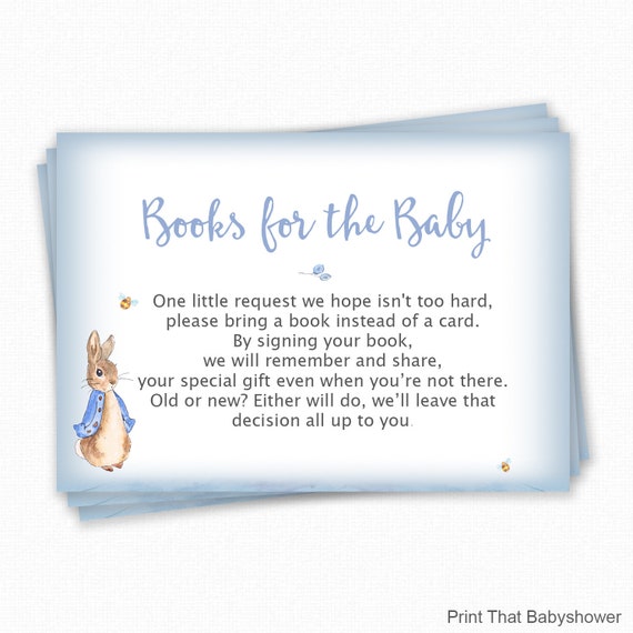 baby shower inserts