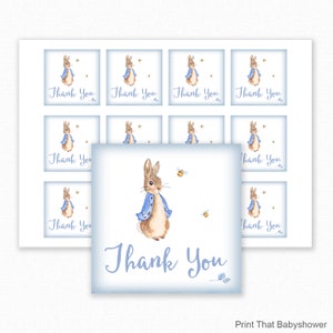 Peter Rabbit Favor Tag - Peter Rabbit Baby Shower - Printable Favor Tag - Favour Tag - Peter Rabbit Thank You Tag - Peter Rabbit