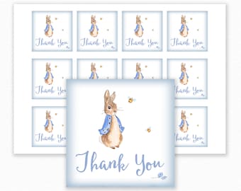 Peter Rabbit Favor Tag - Peter Rabbit Baby Shower - Afdrukbare Favor Tag - Favor Tag - Peter Rabbit Bedankt Tag - Peter Rabbit