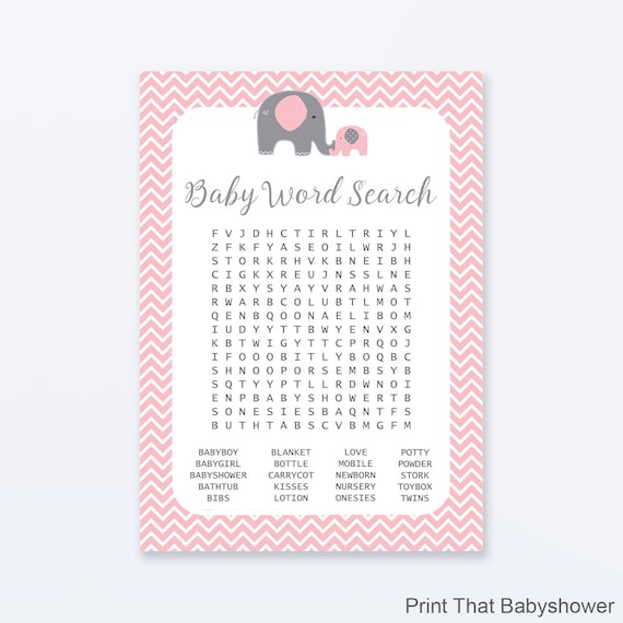 Baby Pink Elephant Infant Shower Photos 3 Ring Binder