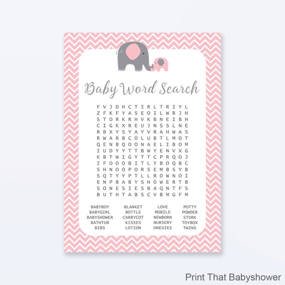 Baby Pink Elephant Infant Shower Photos 3 Ring Binder