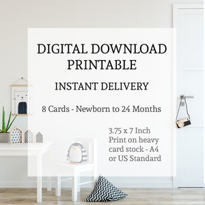 Printable Nursery Closet Dividers, Woodland Baby Clothes Dividers, Wardrobe Closet Organizer, Woodland Nursery, PDF Instant Download image 4