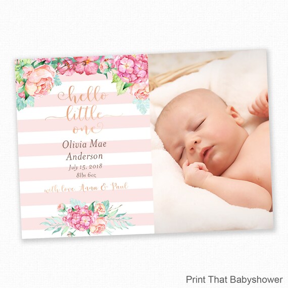 welcome baby announcement