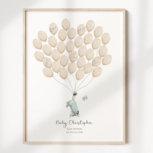 Baby Shower Signature Guest Book | Winnie the Pooh Baby Shower | Personalized Alternative Guest Book | Signature Tree | Eeyore