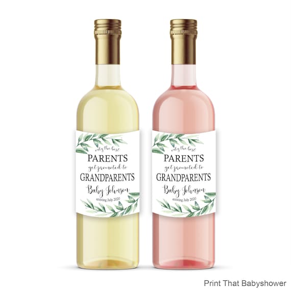 Wine pregnancy announcement