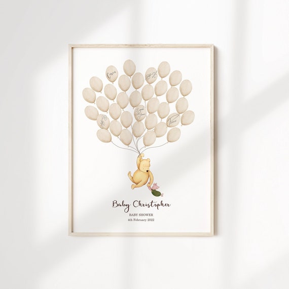 Baby Shower Signature Guest Book Winnie the Pooh Baby Shower