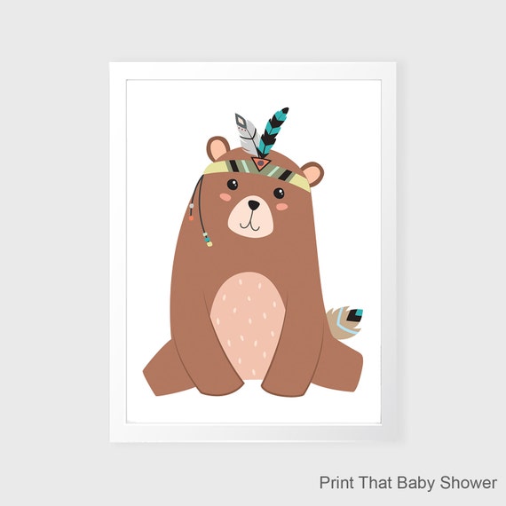 Tribal Bear Kids Wall Art Nursery Decor - Bear Wall Art Nursery Tribal Bear Kids Wall Art Nursery Decor - Bear Wall Art Nursery