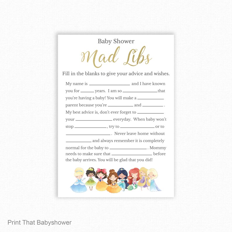Baby Shower Game Bundle 6 Games Bundle Pprincess Baby Etsy